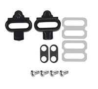 SilkRoadSupply Mountain Bike Accessories Cleats Set for SPD Pedals Chromium Molybdenum Steel Stainless Steel Fittings Universal SPD Style Locking Pedal System Compatible with PD M