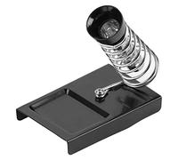 SilkRoadSupply Soldering Iron Holder Stand Support Station Robust Metal Base Large Stable Design for Soldering Work Black 203g