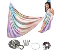 Silks for Gymnastics | Soft Aerial Yoga Swing,Portable Fitness Hammock Stretch Exercise Tool for Home Gym Outdoor Kids Women Men Sensory Experience