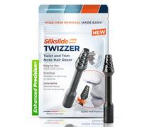 Silkslide TWIZZER, Nose Hair and Ear Hair Trimmer for Men and Women, Twist and Trim Nasal Hair Removal, German Blades, Patented Design, No Electricty or Batteries