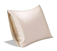 SILKTALE 100% Mulberry Silk Envelope Bed Pillowcase for Travel,1pc,Taupe/Beige,Super King Size 50 x 90 cm