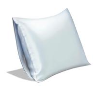 SILKTALE Mulberry Silk Pillow Cover for Sleeping without zipper,1pc,Light Blue,Standard Size 50 x 65 cm