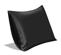 SILKTALE Mulberry Silk Pillowcase for Sleeping without Zipper, 1pc, Black, Standard Size 50 x 65 cm, 100% Pure Silk, Grade 6A 19 Momme