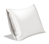 SILKTALE Mulberry Silk Pillowcase for Sleeping without zipper,1pc,White/Ivory,Standard Size 50 x 65 cm