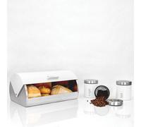 SQ Professional Dainty Bread Bin and Canisters (Silkwhite)