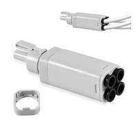 Silkwish 4-in-1 PTFE Adapter for Bambu Lab A1/A1 Mini Extension Port for 4 Feed Modules & AMS - Multi-Material Support - Compatible with A1/A1 Mini Series 3D Printers