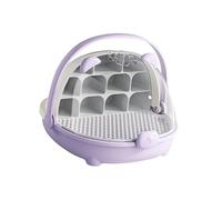 Silkworm Breeding Box Small Animal Breeding Case,Observation Cabin Portable Silkworm Transport Container Reptile Feeding Box, Violet