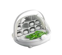 Silkworm Breeding Container, Transparent Habitat Cage with Removable Trays and Practical for Easy Transport, Outdoor Travel, Indoor for Silkworms with Removable Tray