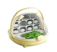 Silkworm Breeding Container With Ventilated Lid Clear Observation Box For Health Growth And Hatching Supply Breathable Growth Container