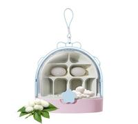 Silkworm Transport Container - Breathable Clear Small Animal Breeding Case - Pet Terrariums for Indoor Raising Science Projects Outdoor Activities Nature Visits Classroom