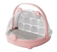 Silkworm Transport Container - Transparent Feeding Habitat Box Carry Handle, Silkworm Carrier Cage, Observation Breeding Enclosure | Rearing Classroom Study Outdoor Exploration Kids Pet Habitat