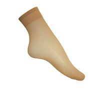 Silky 15 Denier Glossy Anklets Trouser Socks - One Size (Shoe Size 3-8) - 3 Pairs (as8, alpha, one_size, regular, regular, Nude, One Size)