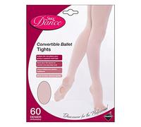 SILKY BALLET DANCE TIGHTS CONVERTIBLE FOOT PINK LADIES SIZES 10% SPANDEX (Small)