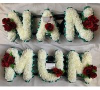 Silky Bouquets Artificial Silk Funeral Flower Mum Nan Wreath Package Tribute Pair Memorial