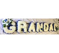 Silky Bouquets Grandad Silk Funeral Flower Artificial Floral Memorial Tribute (Royal Blue)