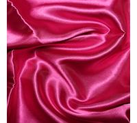 Silky Bridal Satin Fabric Material - Cerise, 1Mtr 100cm x 150cm