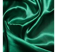 Silky Bridal Satin Fabric Material - Emerald, 1Mtr 100cm x 150cm