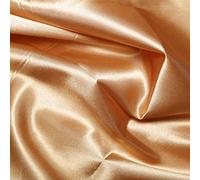 Silky Bridal Satin Fabric Material - Gold, 1Mtr 100cm x 150cm
