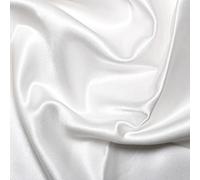 Silky Bridal Satin Fabric Material - Ivory, 1Mtr 100cm x 150cm