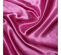 Silky Bridal Satin Fabric Material - Magenta, 1Mtr 100cm x 150cm