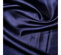 Silky Bridal Satin Fabric Material - Navy, 1Mtr 100cm x 150cm