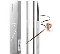 Silky Brown Gel Eyeliner Pencil - Ultra Fine Waterproof & Long-Lasting Rotating Kohl Eyeliner For Mature Eyes, Smudge Proof Formula For Soft Natural Eye Definition And Waterline Makeup Looks