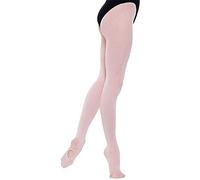 Silky Childrens Girls Dance Essential Full Foot Tights (1 Pair) (5-7 Years) (Pink)
