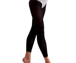 Silky Childrens Girls Essentials Footless Ballet Tights (5-7 Years) (Black)
