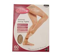 Silky Childrens Girls Shimmer Dance Stirrup Tights (Light Toast, 7-9)