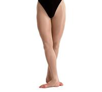 Silky Dance Girls 1 Pair Intemediate 60 Denier Shimmer Stirrup Ballet Dance Tights | Toast & Light Toast | Age 3-13 Years (7-9 Years, Light Toast)