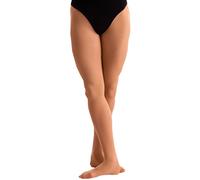 Silky Dance Girl's High Performance Footed Dance Tights in Tan | Size: 5-6 Years Silky Dance Tan 5-6 Years