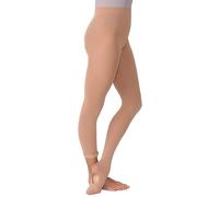 Silky Dance High Perf Recycled Convertible Ballet Tights For Girls, Tan, Age 11-13