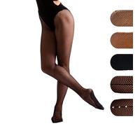 Silky Dance Professional Fishnet Dance Tights Latin Dance Tights - Medium - Black