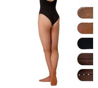 Silky Dance Professional Fishnet Dance Tights Latin Dance Tights - Medium - Toffee