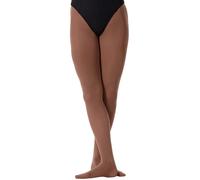 Silky Dance Women's High Performance Convertible Toe Dance Tights in Brown | Size: Medium Silky Dance Brown M
