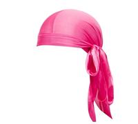 Silky Durag Multi Colour Options | Premium Silk Du Rags For Men & Women | Perfect For Waves Braids & Locs MuE220 (Hot Pink, one size)
