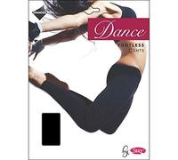 Silky Footless Dance Tights Black Adult Sizes 10% Spandex (Small)