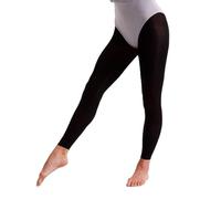Silky Footless Dance Tights Black Girls Sizes 10% Spandex (Age 7-9 Years (up to 128cm))