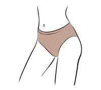 Silky Girls Dance Seamless High Cut Brief (1 Garment) (10-12 Years) (Nude)