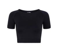 Silky Girls Plain Crop Top / 6-10 Years Black LW543