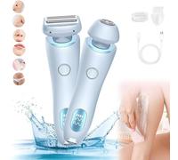 Silky Glide Pro,Silky Glide Pro Hair Remover,2024 Best Silk Glide Razor,2 in 1 Electric Shaver Razors for Women,Silky Glide Pro Fessional Hair Remover for Shave Legs,Underarms,Face,Bikini Area (Blue)