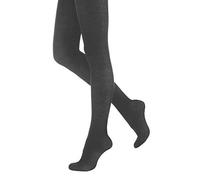 SILKY GREY FLEECE 200 DENIER TIGHTS LARGE