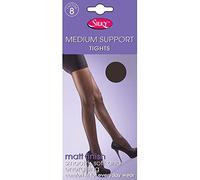 Silky Ladies Medium Support Tights (1 Pair) (X-Large (48”-54”)) (Barely Black)