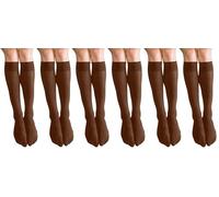 Silky Ladies Opaque 70 Denier Trouser Knee High Socks | 6 Pairs | Soft & Comfortable Hosiery | One Size UK 3-8 (UK, Alpha, One Size, Regular, Regular, Mink)