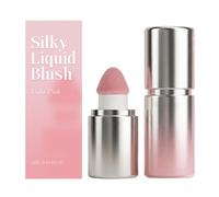 Silky Liquid Blush 4ml - Natural Buildable Dewy Cheek Tint, Lightweight Waterproof Long-Lasting Makeup, Non-Sticky Breathable Rosy Flush for Cheeks, Vegan Cruelty-Free (Light Pink)