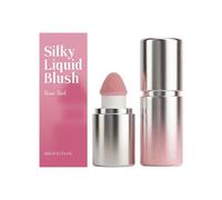 Silky Liquid Blush, Natural Buildable Dewy Cheek Tint, Sponge Tip Design, Lightweight Waterproof Long-Lasting Makeup, Non-Sticky Breathable Rosy Flush for Cheeks (rose red)