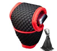 Silky Mesh Shift Cover - Car Gear Knob Sleeve | Premium Ice Silk Driving Comfort Grip, Non Slip Extra Thick Handbrake Grip Sleeve Protector Cover For Universal Car Gear Head Replacement