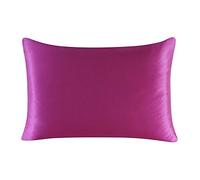 Silky Pillow Cases for Hair and Skin,2pcs 100% natural mulberry Silk pillowcase zipper pillowcases pillow case for healthy standard queen king multicolor-Rose_pink_51x76_cm_(1pcs)