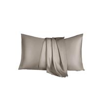 Silky Pillow Covers, Pure Silk Pillowcase Multicolor Multiple Sizes(Khaki,65x65cm 1pc)