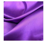 Silky Satin Fabric White Stiff Satin Fabric, Evening Bridal Wedding Dress Suit, Twill DIY Sewing Material(Purple,1 Meter)